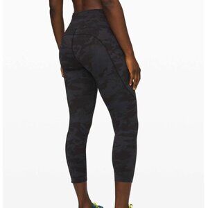 Lululemon Fast and Free High-Rise Crop 23" *Non-Reflective Incognito Camo Multi